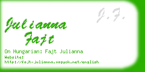 julianna fajt business card